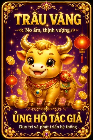 Trâu vàng — No ấm, thịnh vượng